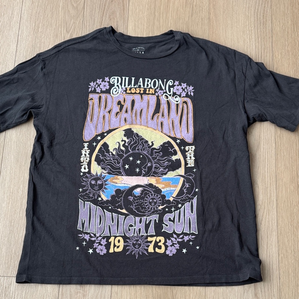 Billabong Black Dreamland Graphic Tee